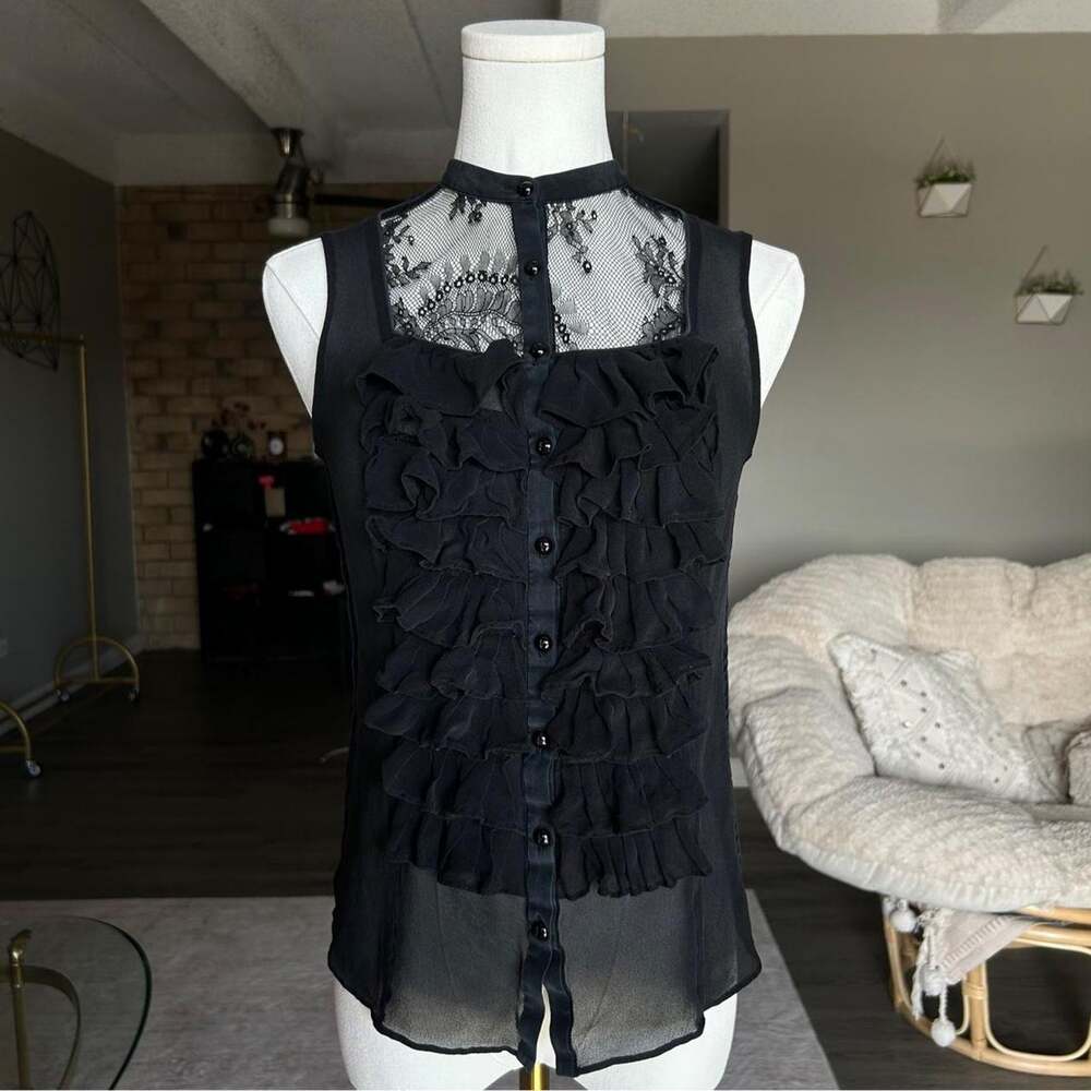 Cynthia steffe gothic romantic sleeveless blouse